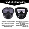 Protective Motorcycle Face Mask with Full-Face Goggles