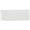 Diadema de algodón tejido blanco para el cabello.