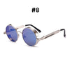 Steampunk Round Sunglasses with Alloy Frame and UV400 Protection
