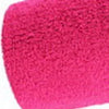 Nahaufnahme eines leuchtend pinken, flauschigen Sport-Handgelenksschnallens.