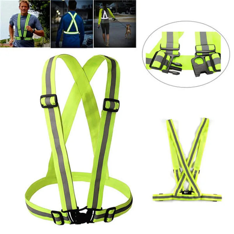 Hi-Vis Reflective Safety Vest for Running, Cycling & Outdoor Work