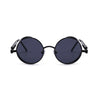 Steampunk Round Sunglasses with Alloy Frame and UV400 Protection