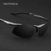 Rimless Polarized Sunglasses for Men | Lightweight Aluminum-Magnesium Frame with UV400 Protection