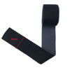 Black stretch velvet elastic headband shown diagonally with a 50mm measurement mark.