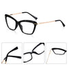 Vintage Cat-Eye Eyeglass Frames with Faceted Crystal Details