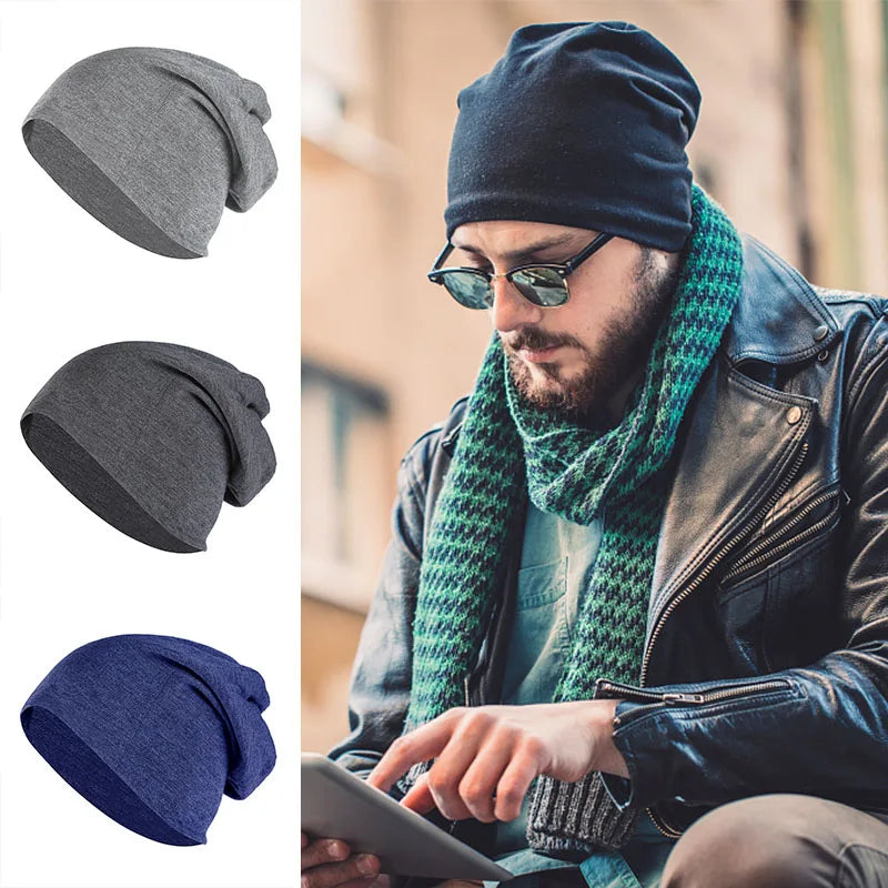Cotton Slouchy Beanie for Men and Women
