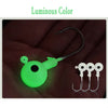 Colorful Fishing Jig Head Hooks with Soft Lure Compatibility