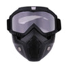Protective Motorcycle Face Mask with Full-Face Goggles