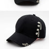 Classic Cotton Cap with Metal Ring Detail