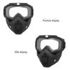 Protective Motorcycle Face Mask with Full-Face Goggles