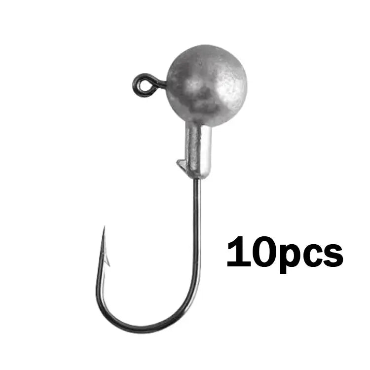 Colorful Fishing Jig Head Hooks with Soft Lure Compatibility