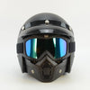 Protective Motorcycle Face Mask with Full-Face Goggles