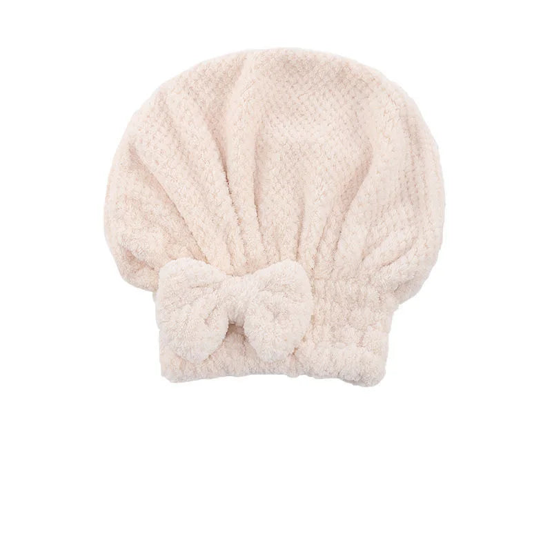 Quick-Dry Microfiber Hair Towel Wrap with Bowknot