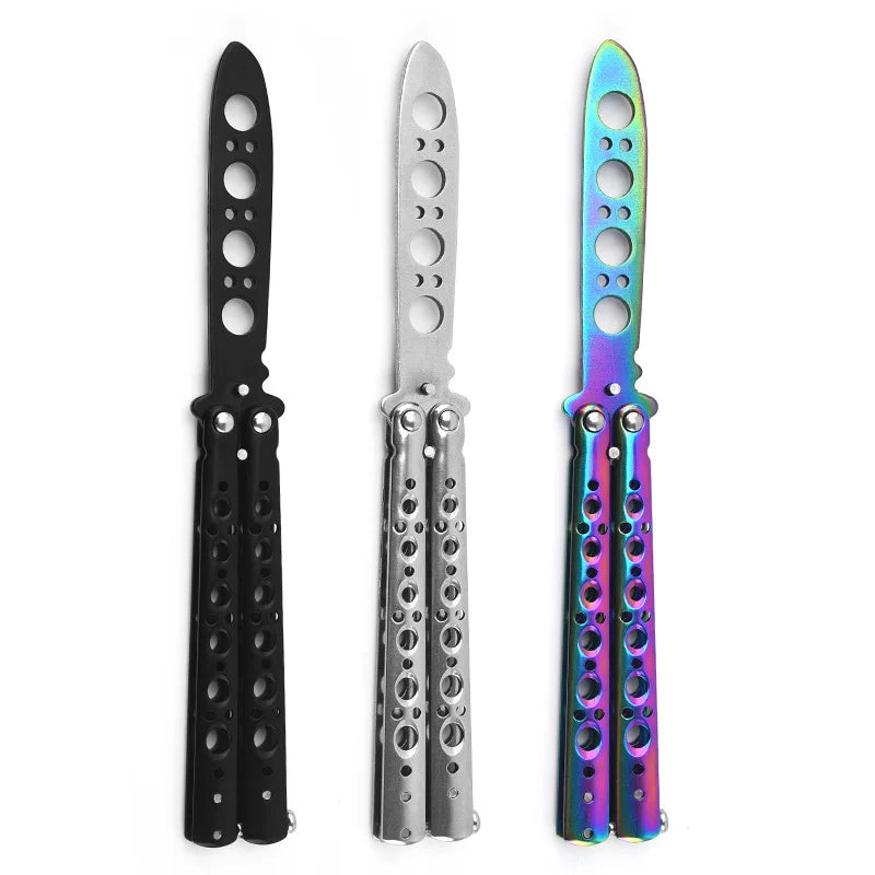Stainless Steel Balisong Training Knife for Practice