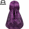 Lila Seidenschal mit Paisley-Muster und geraffter Form