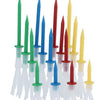 Durable Multi-Color Golf Tees (3.25 Inches, 12-Pack)