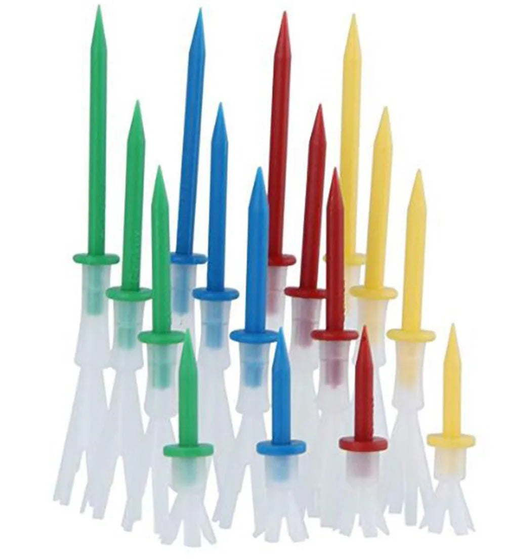 Durable Multi-Color Golf Tees (3.25 Inches, 12-Pack)