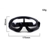 Protective Motorcycle Face Mask with Full-Face Goggles