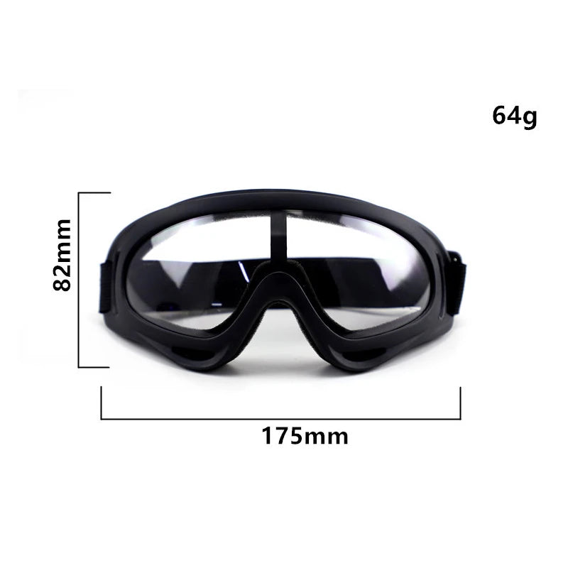 Protective Motorcycle Face Mask with Full-Face Goggles