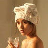 Quick-Dry Microfiber Hair Towel Wrap with Bowknot