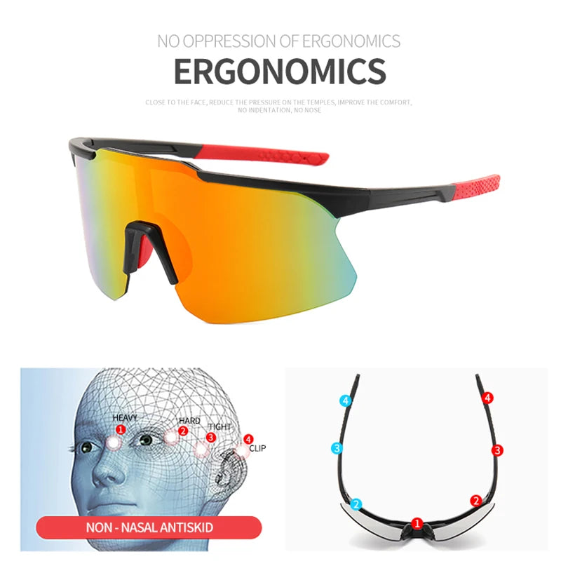 UV400 Cycling Sunglasses for Men and Women