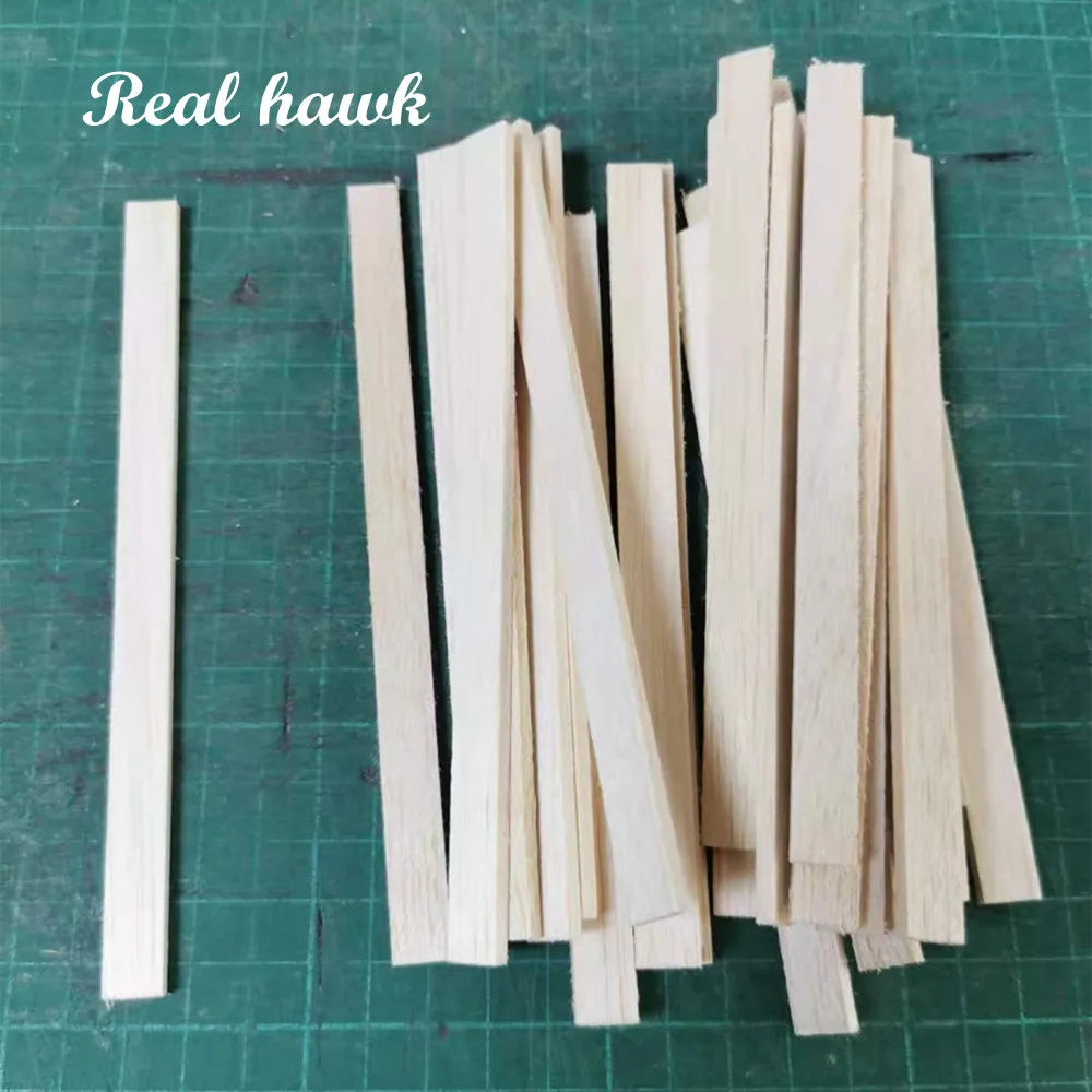 Natural Balsa Wood Sticks for Crafts, Models & DIY Projects