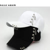 Classic Cotton Cap with Metal Ring Detail
