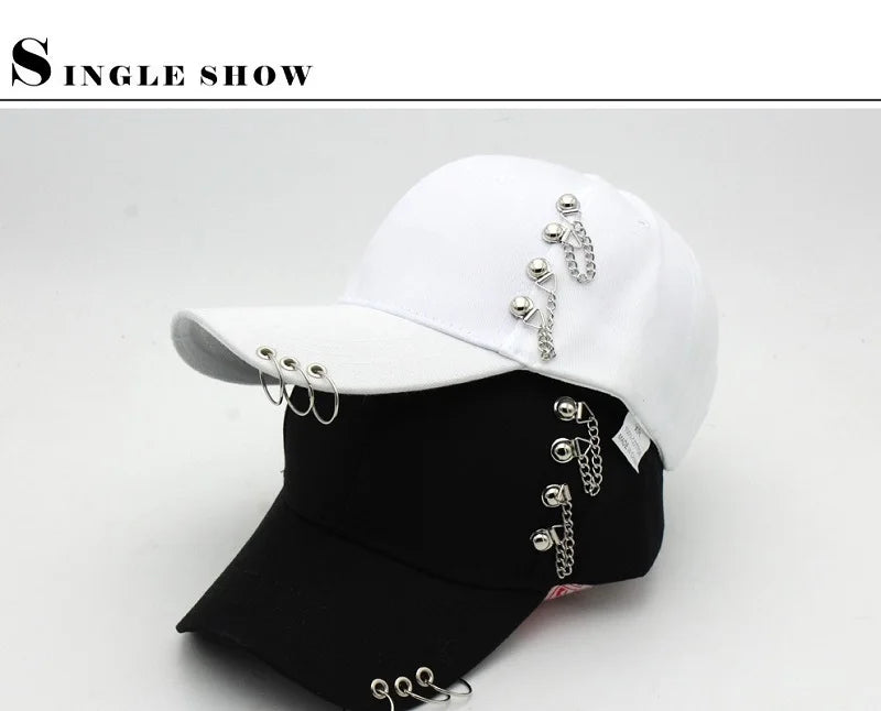 Classic Cotton Cap with Metal Ring Detail