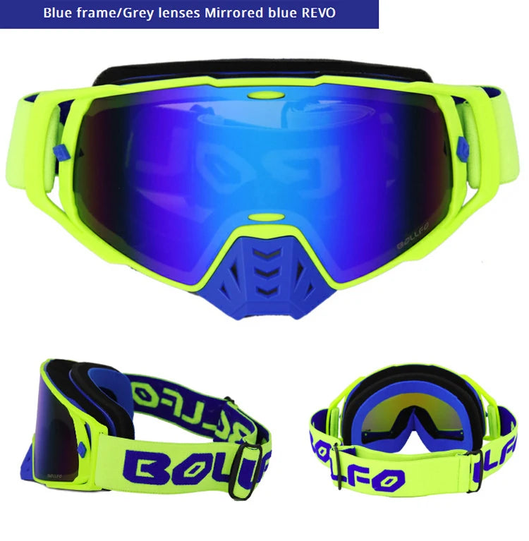 Dustproof Motocross Goggles with UV400 Photochromic Lens