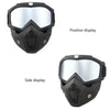Protective Motorcycle Face Mask with Full-Face Goggles