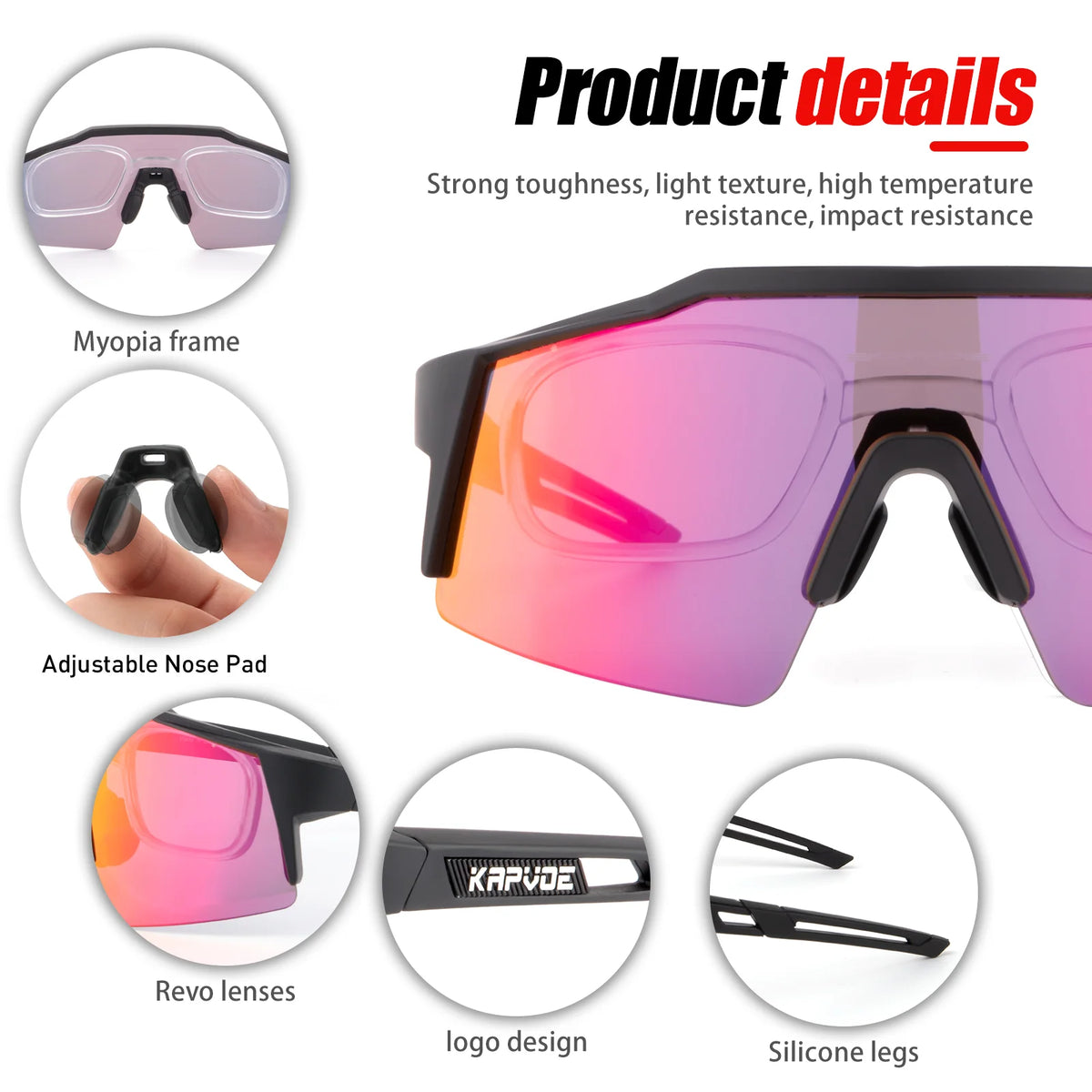 Polarized Cycling Sunglasses with UV400 Protection