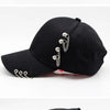 Classic Cotton Cap with Metal Ring Detail