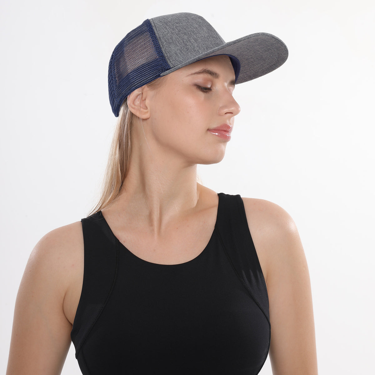 Classic Mesh Trucker Cap with Adjustable Snapback Closure