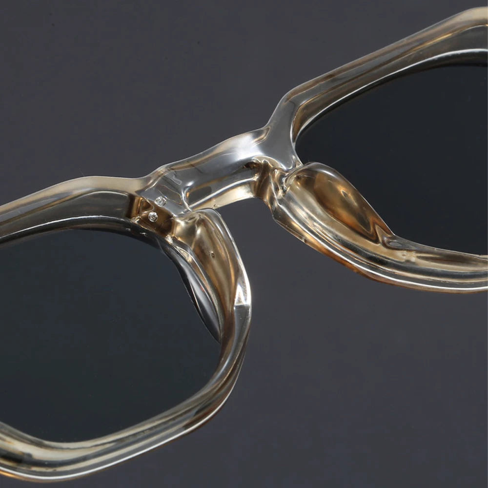 Retro Tortoiseshell Acetate Square Sunglasses