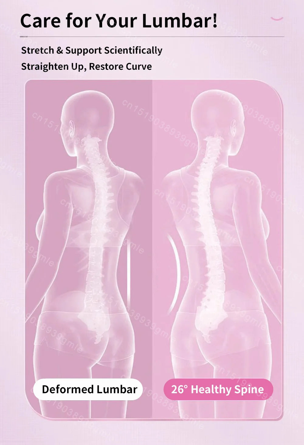 Adjustable Back Stretcher for Spine and Posture Support
