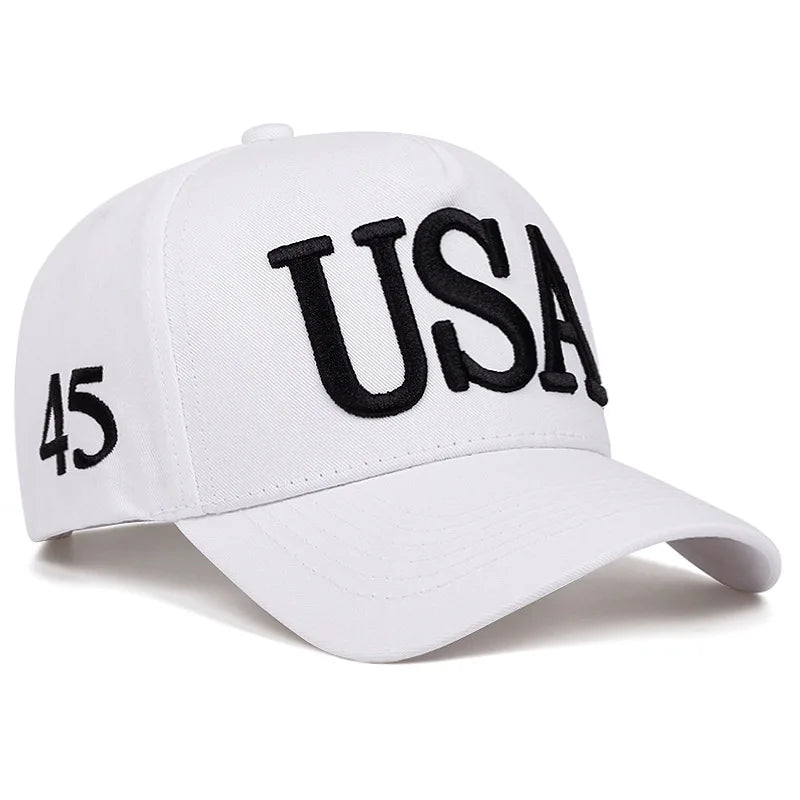 Embroidered USA Flag Baseball Cap