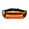 Orange and black adjustable sport waist bag designed for carrying phones and essentials.