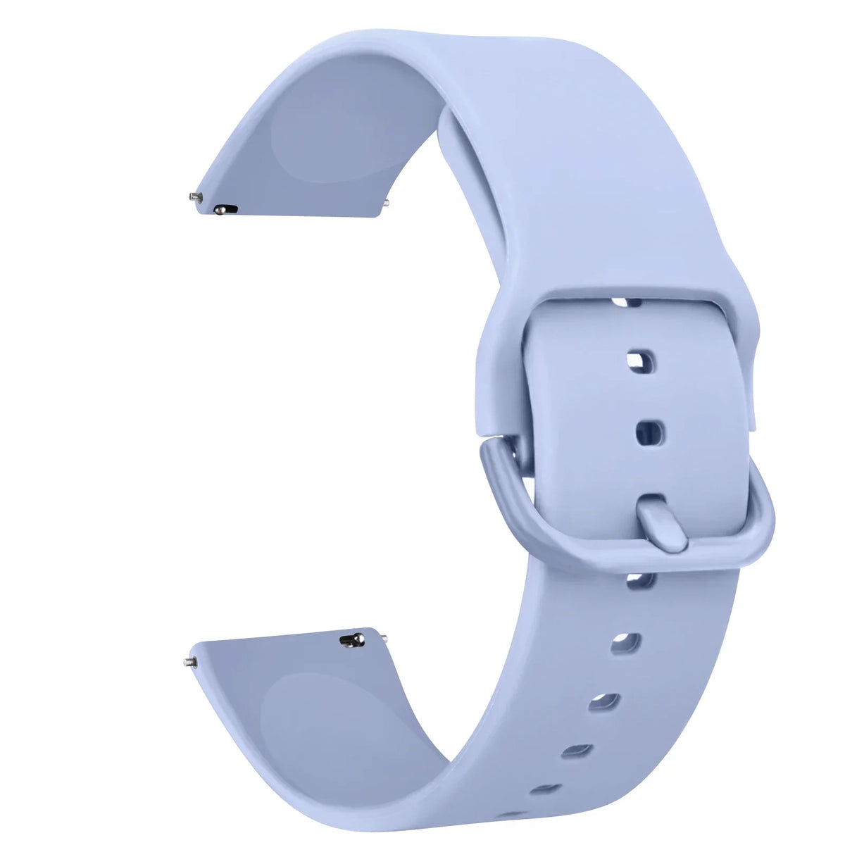 A light blue silicone watch strap for Huawei and Honor watches shown from the side.