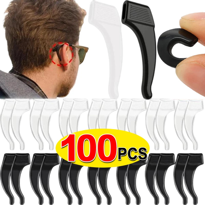 Silicone Anti-Slip Glasses Ear Hooks – Ergonomic Eyewear Grips