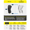 Diagram showing the size measurements for a leg circumference measurement of a knee sleeve product.