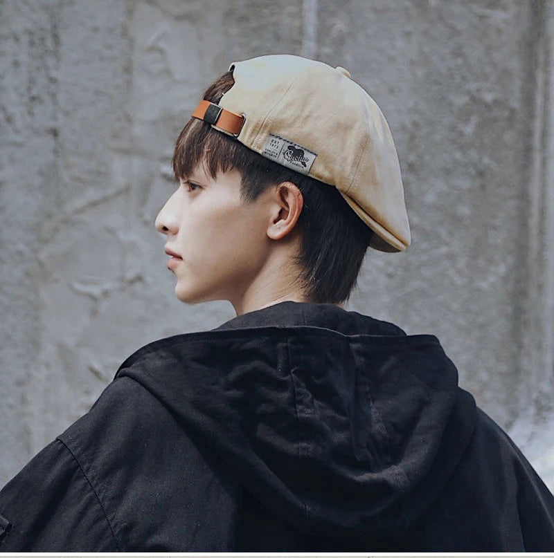 Classic Cotton Beret Hat – Vintage Ivy Cap for Men & Women