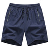Marineblaue Herren-Athletikshorts mit Kordeldetails