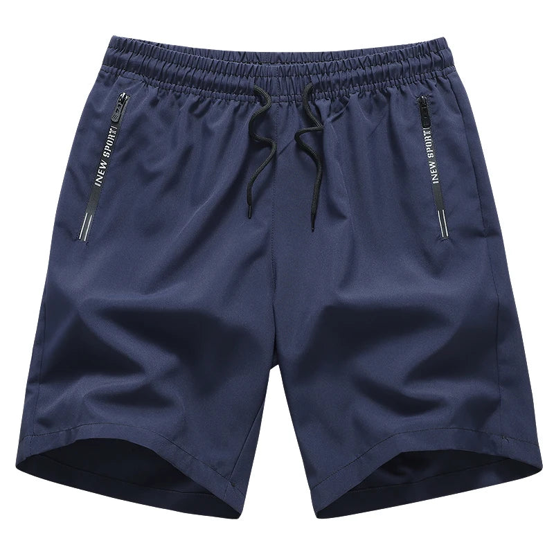 Marineblaue Herren-Athletikshorts mit Kordeldetails