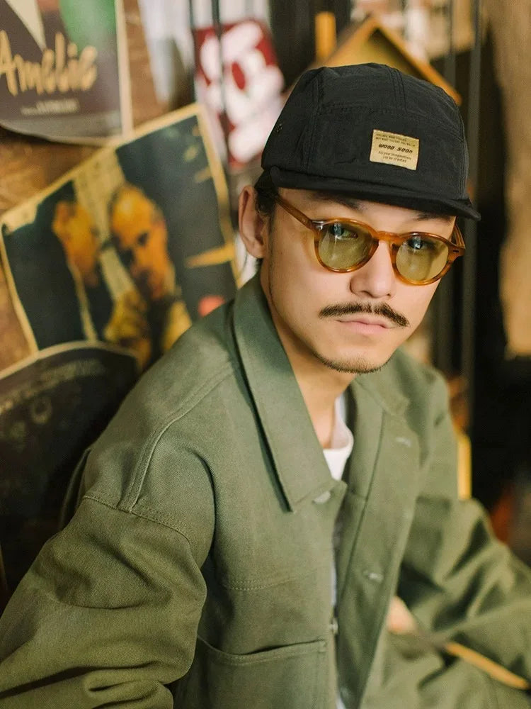 Quick-Dry 5-Panel Baseball Cap with Adjustable Strap