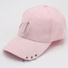 Classic Cotton Cap with Metal Ring Detail