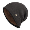 Fleece-Lined Knit Beanie Winter Hat