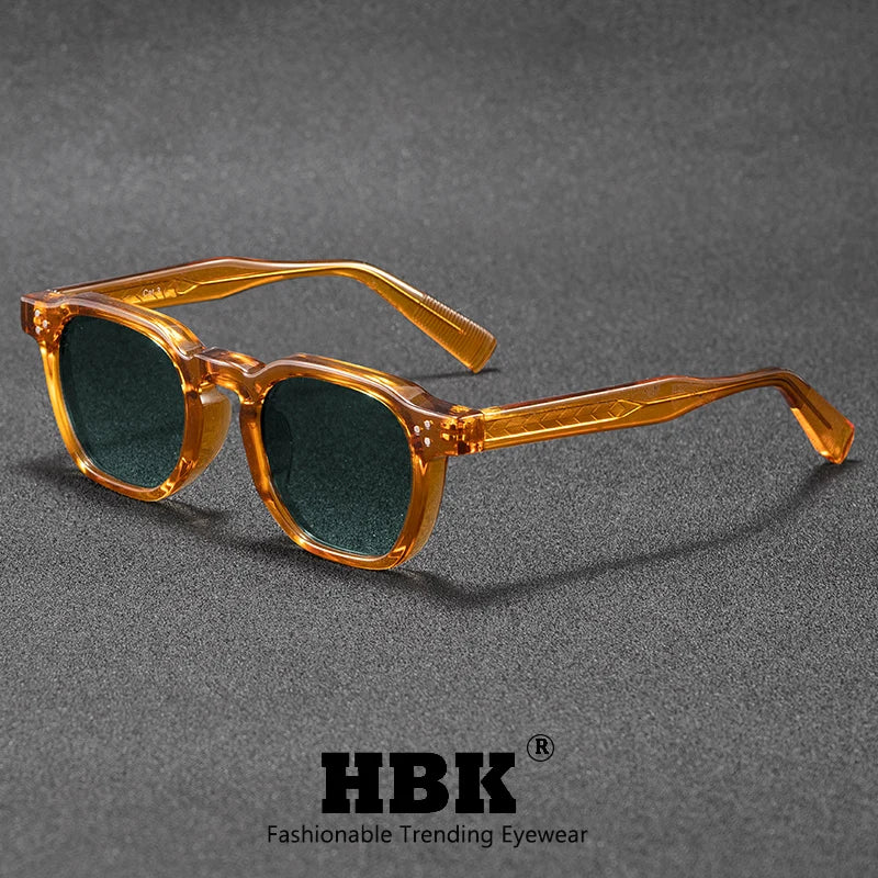 Retro Classic Square Frame Sunglasses with UV400 Protection