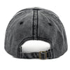 Vintage Washed Cotton Baseball Cap with Letter Embroidery