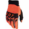 Heavy duty full finger off-road motorcycle gloves in orange and black