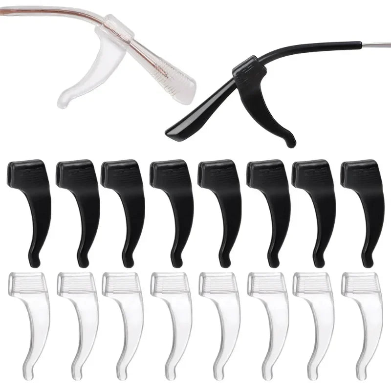 Silicone Anti-Slip Glasses Ear Hooks – Ergonomic Eyewear Grips